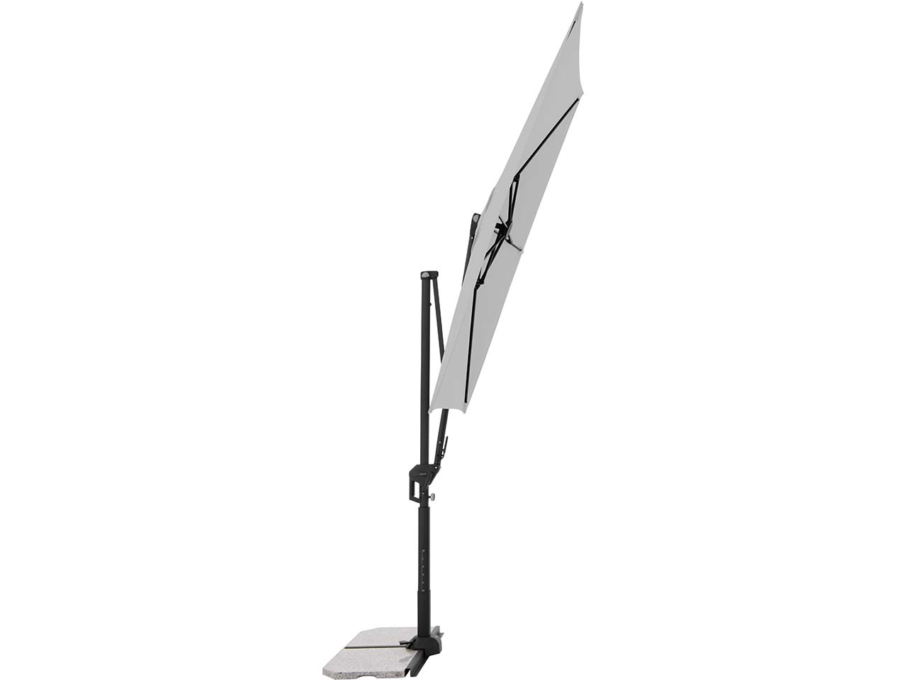 doppler Pendelschirm "ACTIVE Pendel Green Edition" 240 x 135 cm, hellgrau