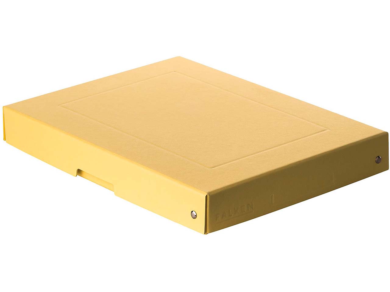 Falken Aufbewahrungsbox "PURE Box" Pastell, DIN A4, 40 mm Höhe, gelb