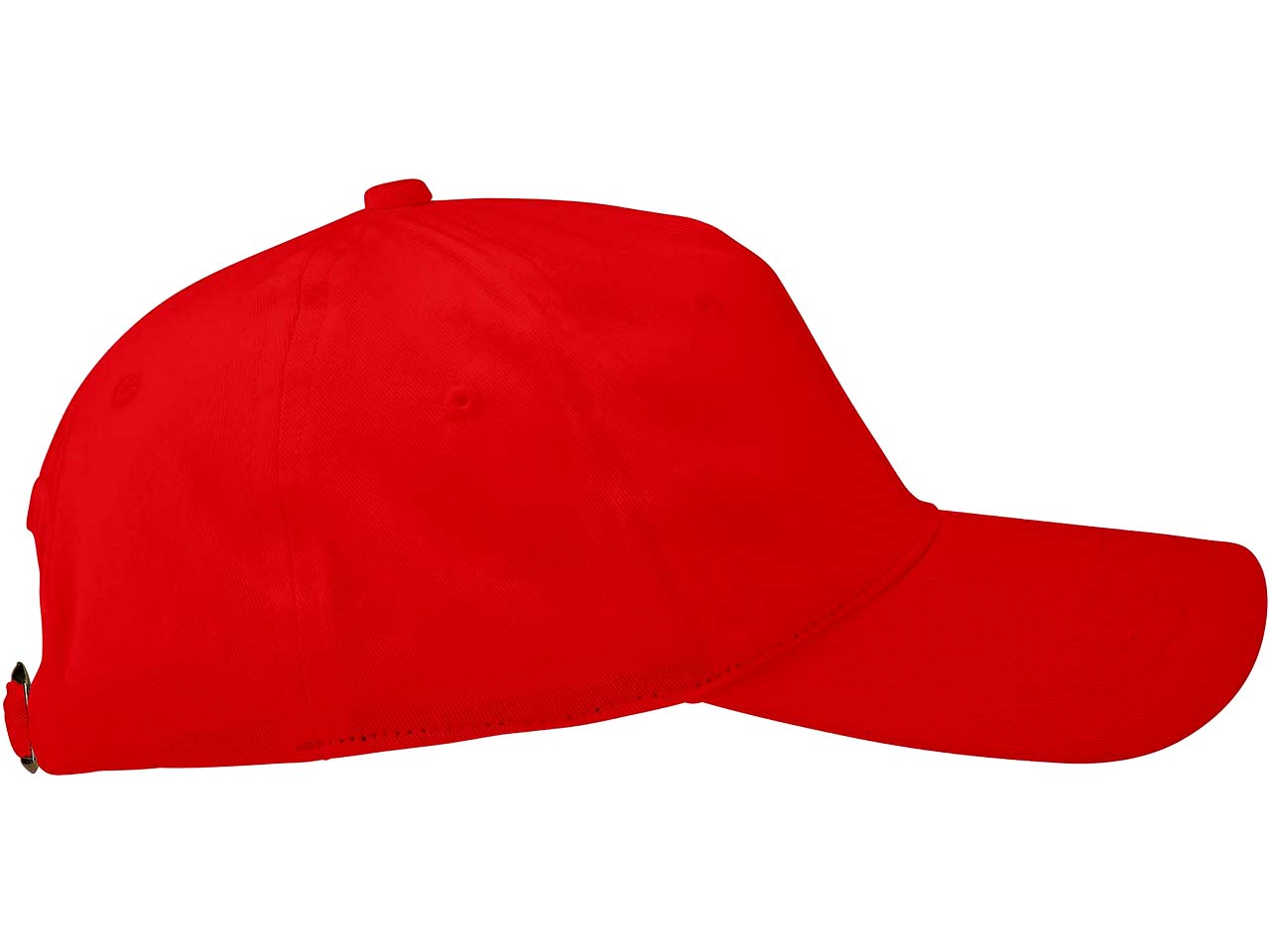 Neutral Bio-Cap aus Baumwoll-Twill, red