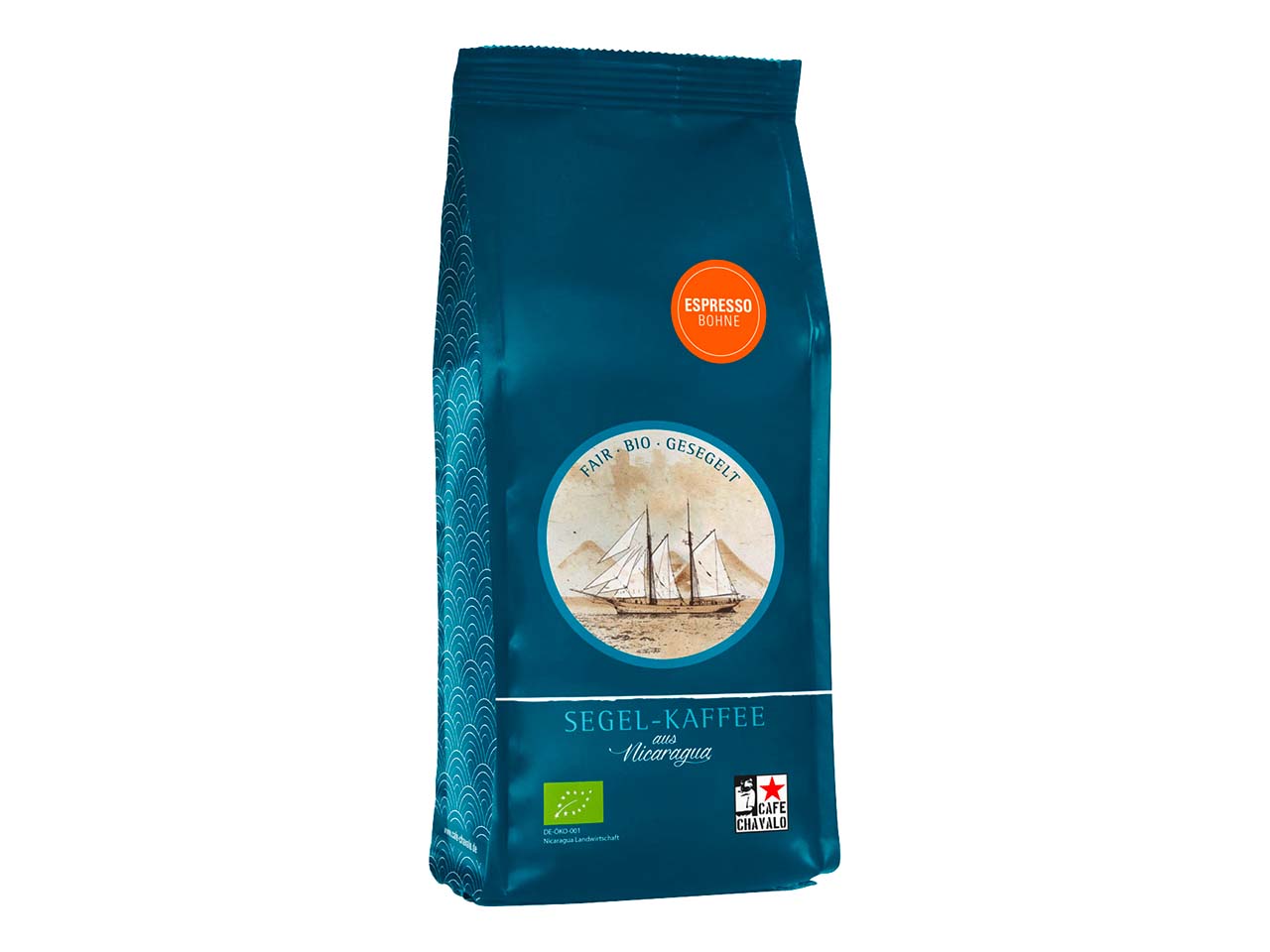 Café Chavalo Bio-Espresso 'Segel-Espresso', ganze Bohnen, 250 g