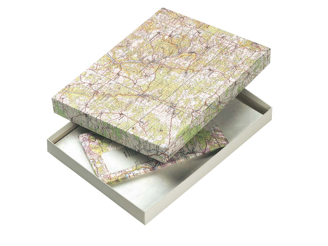 DRP A4 Geschenkbox mit Landkartendruck