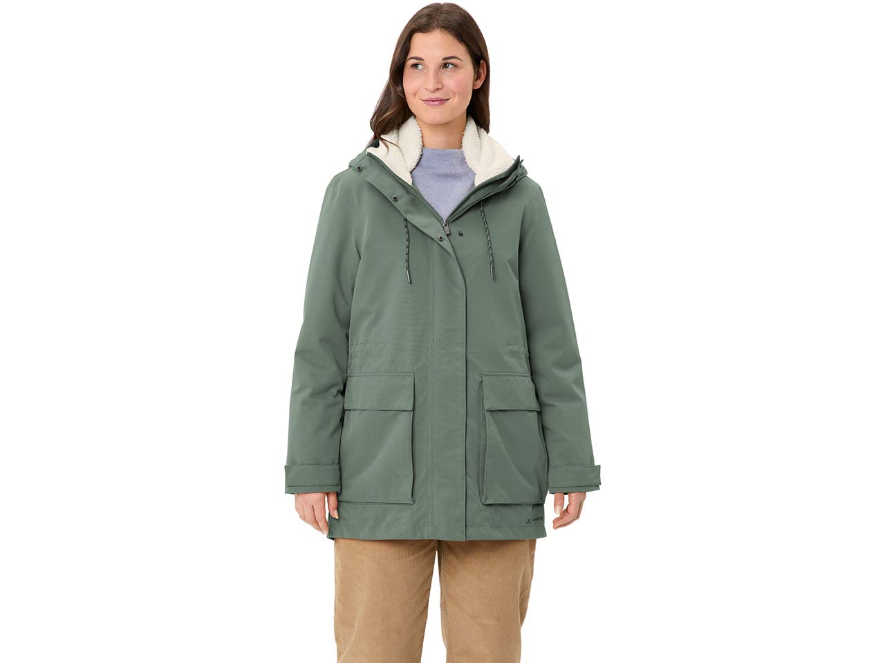 VAUDE Damen-Parka 'Manukau III' mit Innenfutter, agave, Gr. 38