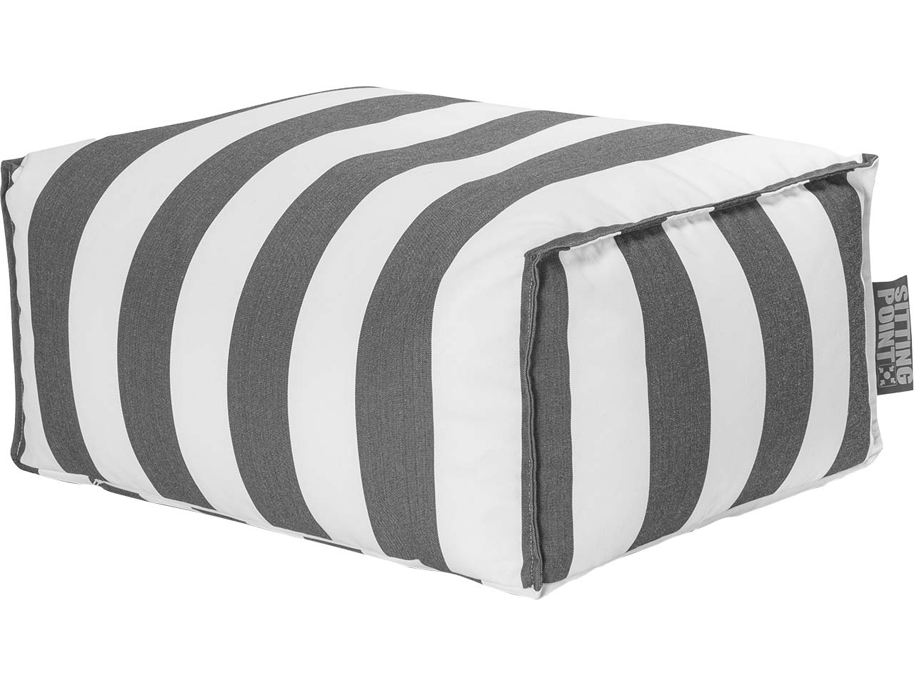 Sitzsack "Roll Santorin" outdoor, 55 x 65 x 35 cm, anthrazit