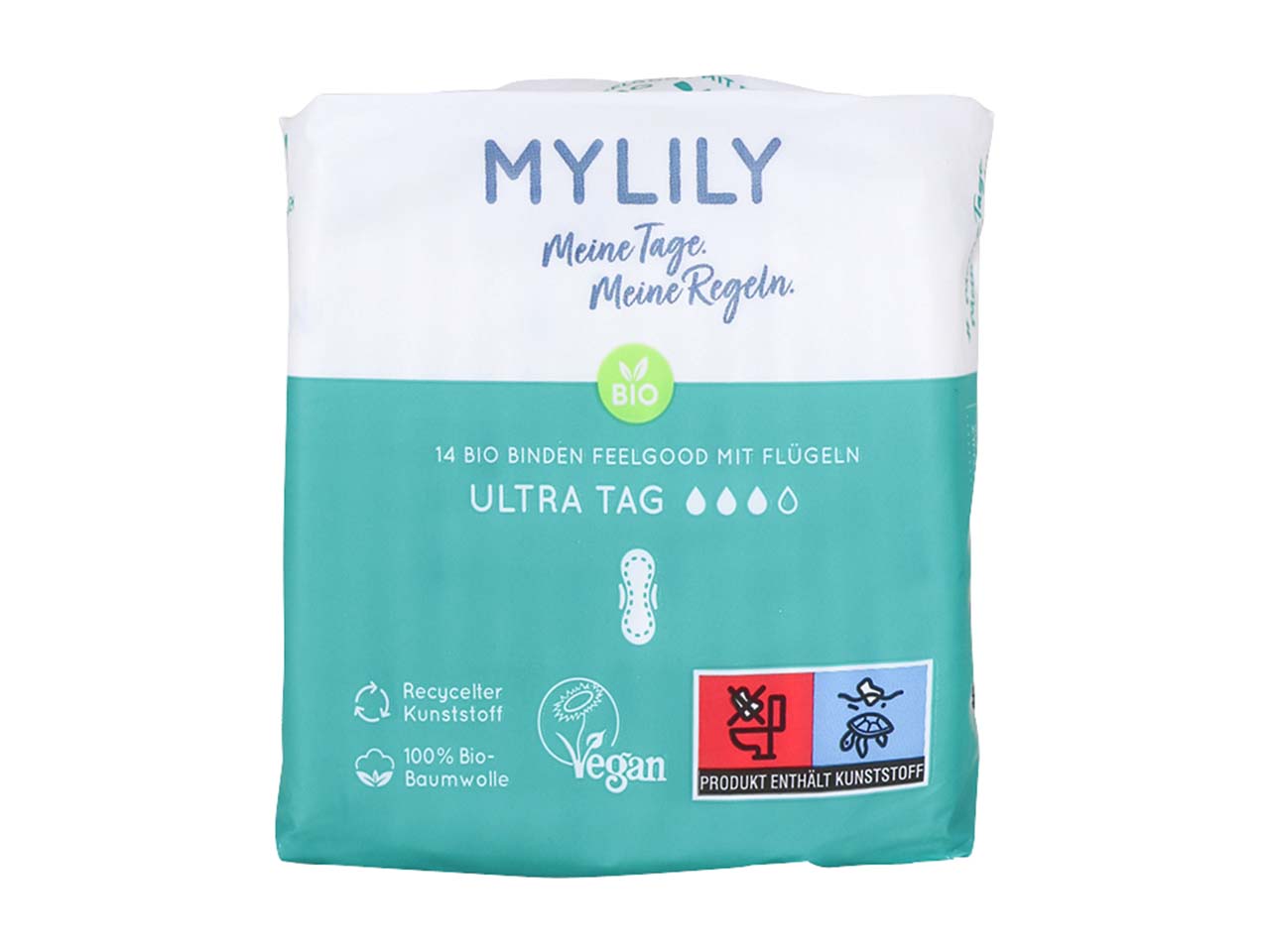 14 MYLILY Bio-Damenbinden ultra für den Tag