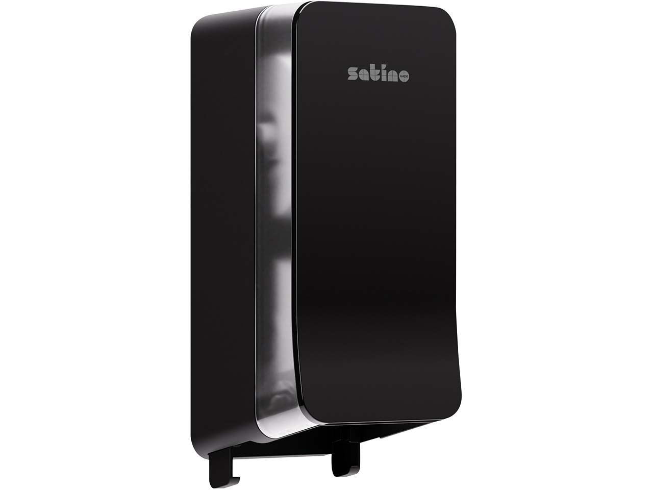 Satino Compactrollen-Toilettenpapier-Spender "HYGINITY" für 2 Rollen, schwarz