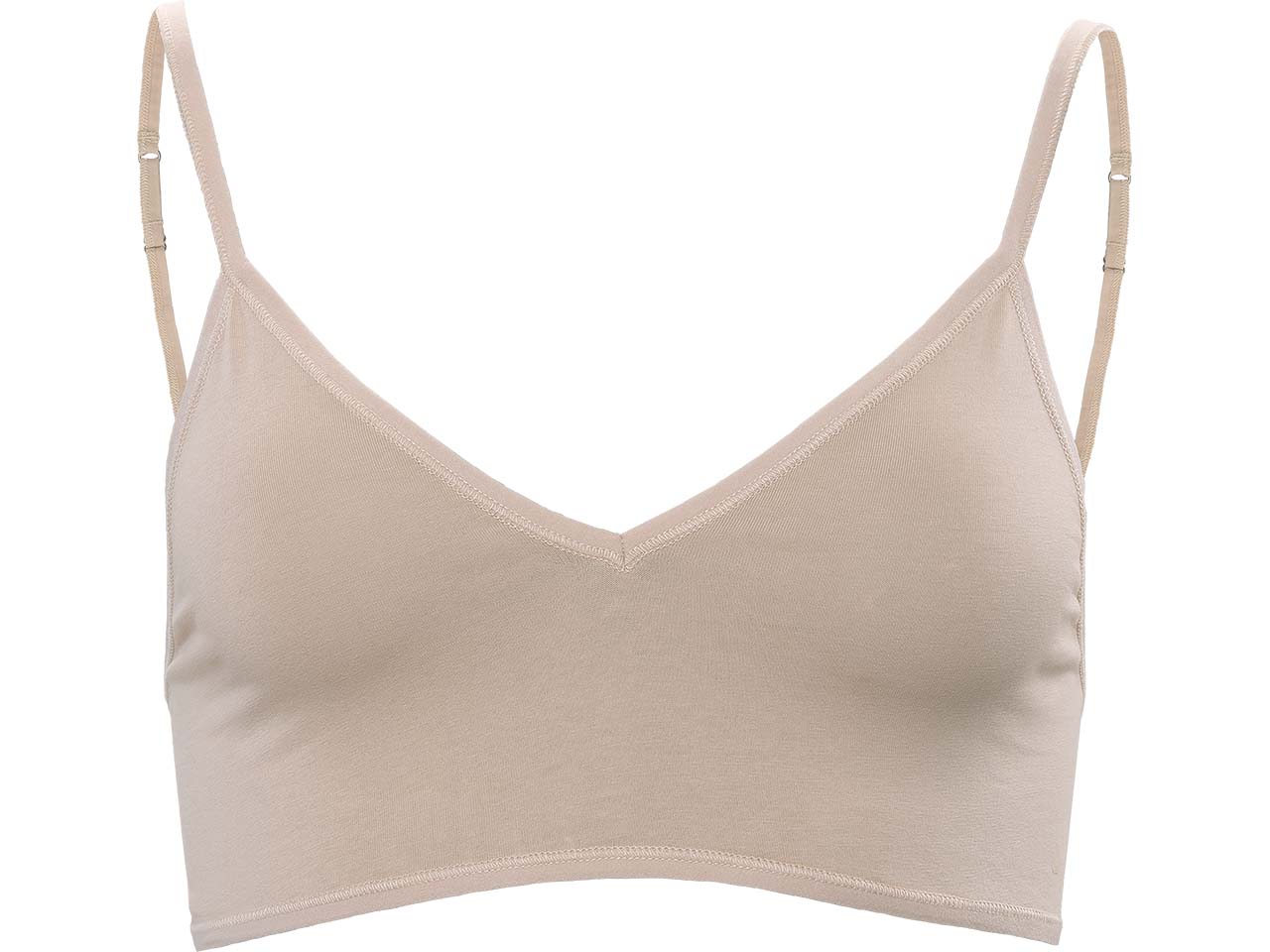 Living Crafts 2er-Pack Bio-Damen-Bustier 'TAMILLA' mit V-Ausschnitt, powder, Gr. XS