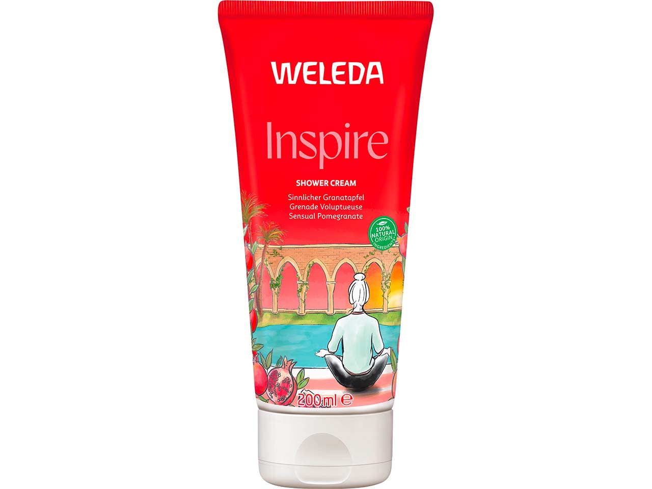 WELEDA Bio-Cremedusche "Inspire", Granatapfel, 200 ml
