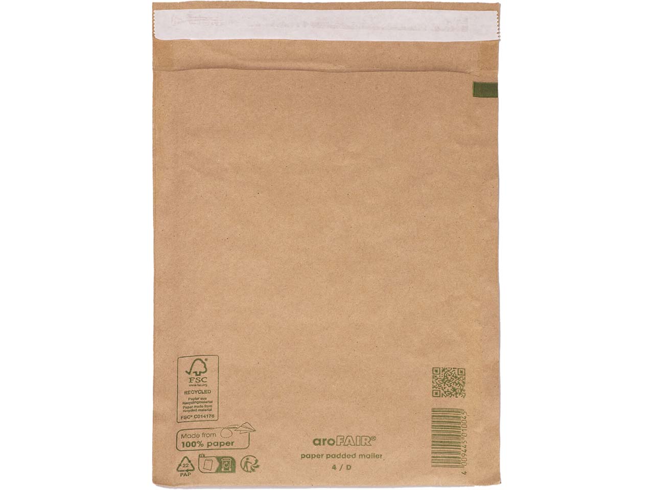 aroFAIR Papierpolster-Versandtasche 200 x 275 mm, für DIN C5, Gr. 4/D