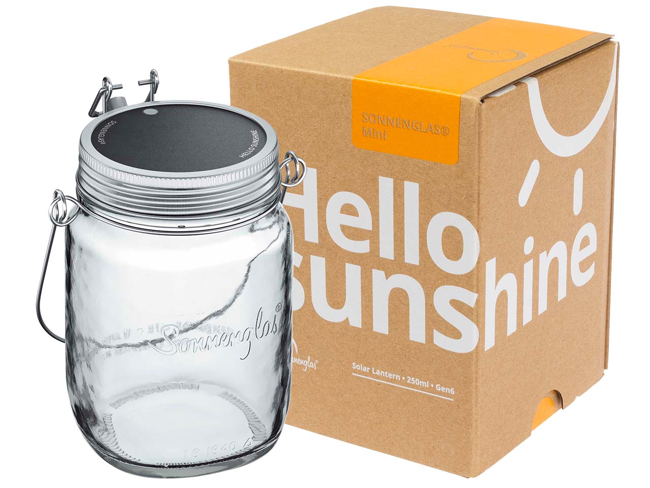 Sonnenglas Solar-LED-Dekoleuchte 'Mini' H 11 cm