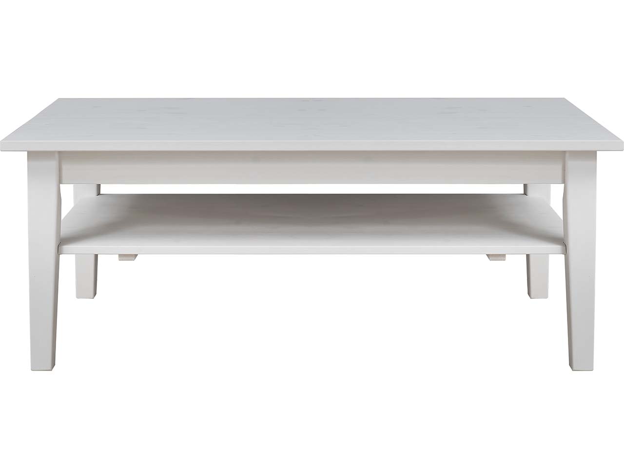 Couchtisch "Solvita" B 116 x T 70 x H 45 cm, Kiefer weiß, B-Ware, Zustand wie neu