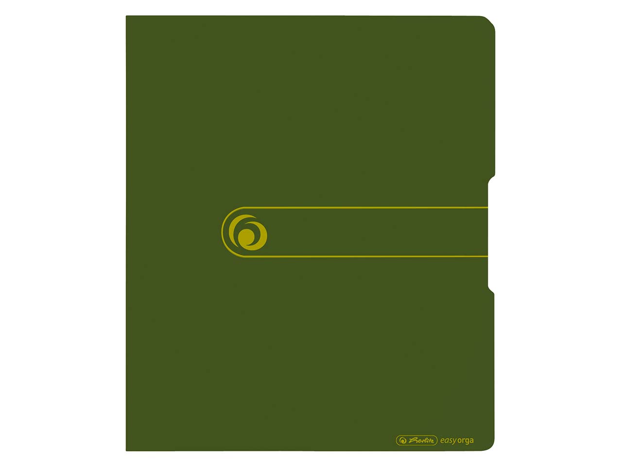 herlitz Ringbuch aus Recycling-PP mit 2 Ringen, DIN A4, grün