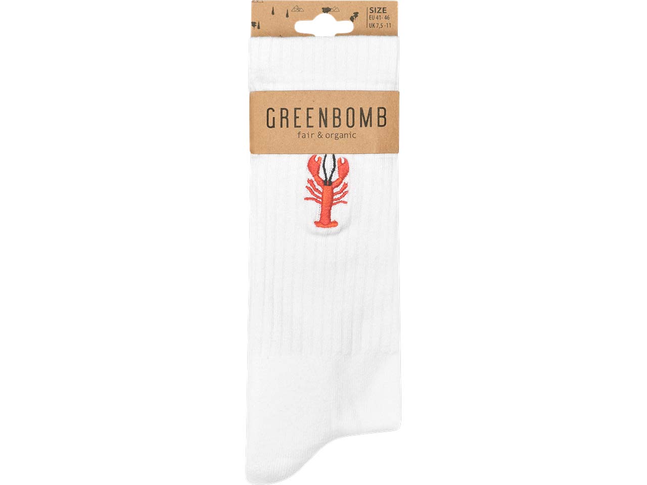 GREENBOMB Bio-Socken "Lobster", Gr. 37/40