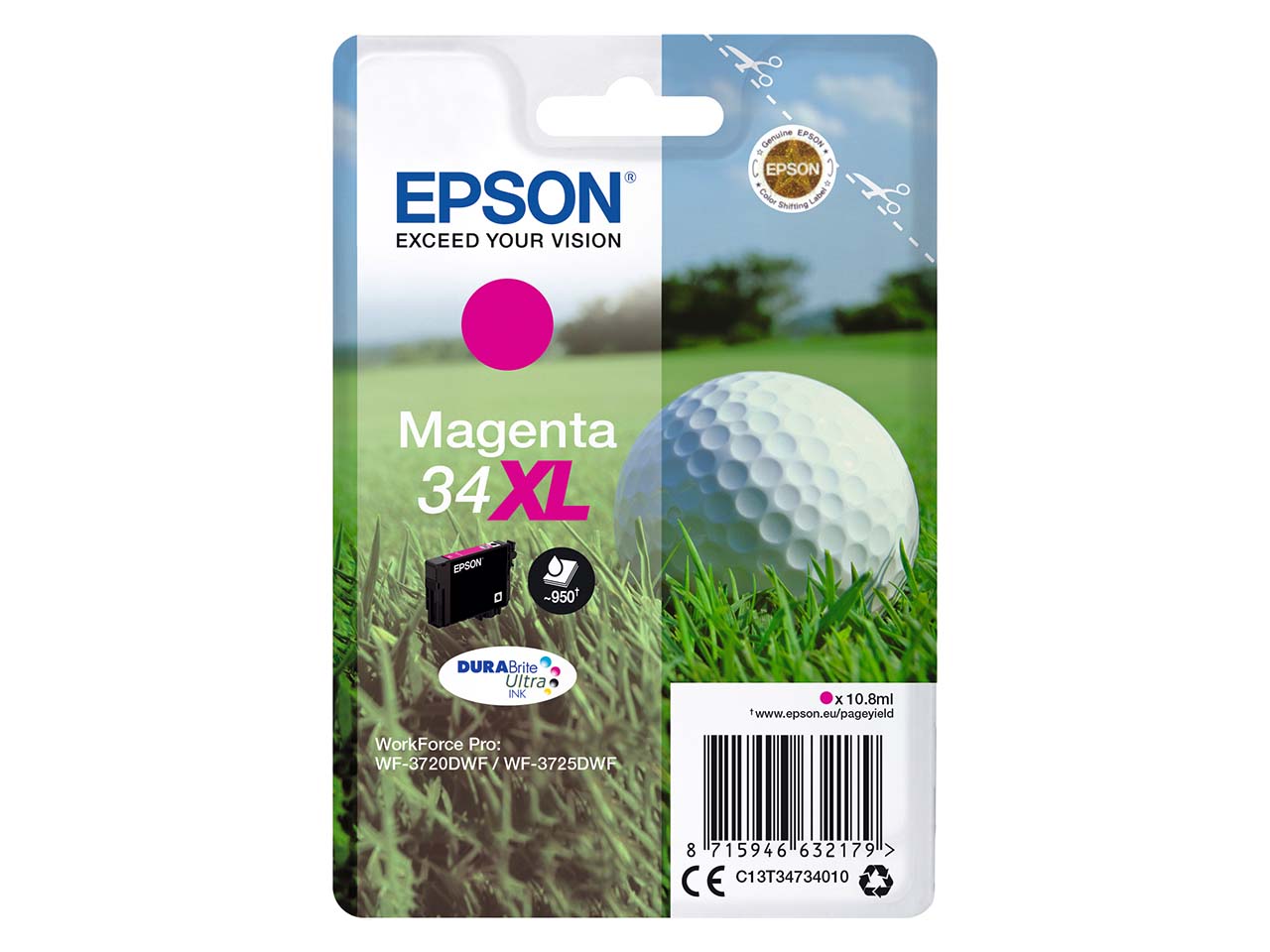 Epson Tintenpatrone T3473/ 34XL magenta