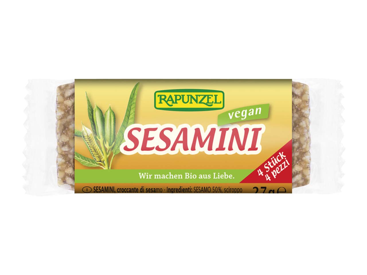 RAPUNZEL Bio-Sesamriegel "Sesamini", 27 g