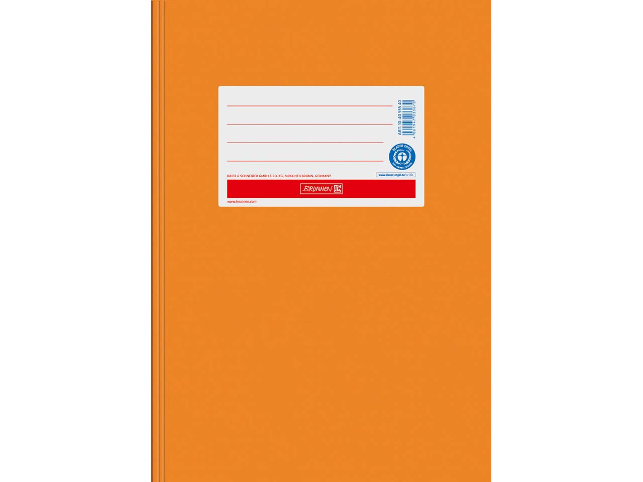 BRUNNEN Heftumschlag aus Papier DIN A5, orange