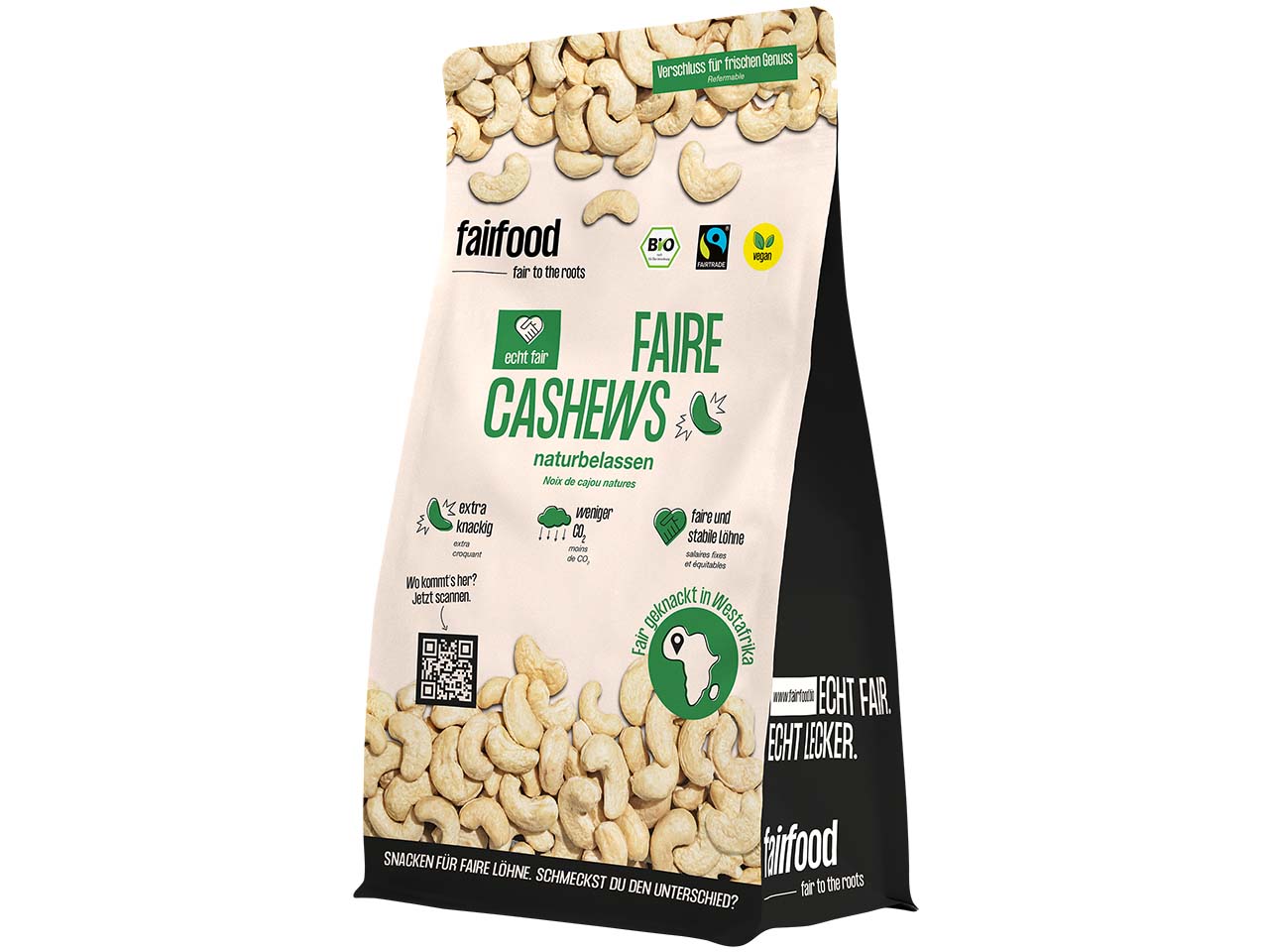 FAIRFOOD Bio-Cashewkerne 'natur', 600 g