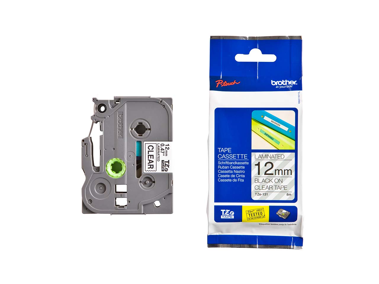 P-Touch Beschriftungsband 'TZe 131' transparent/schwarz