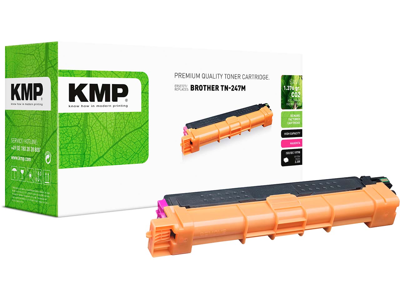 KMP Toner ersetzt Brother TN-247M magenta