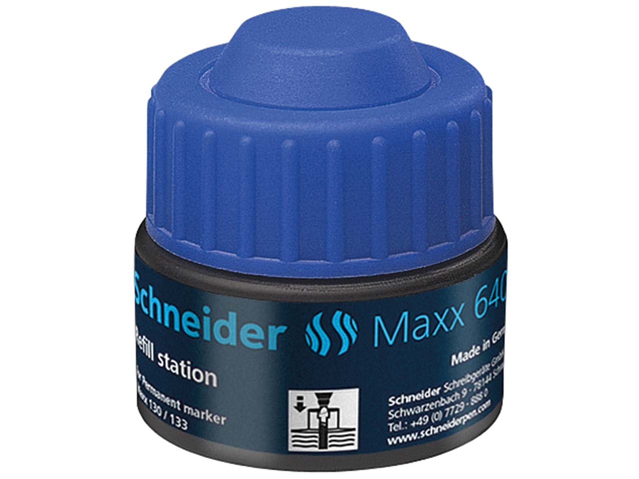 Schneider Nachfülltinte 640 für Permanent-Marker "Maxx 130/133" blau