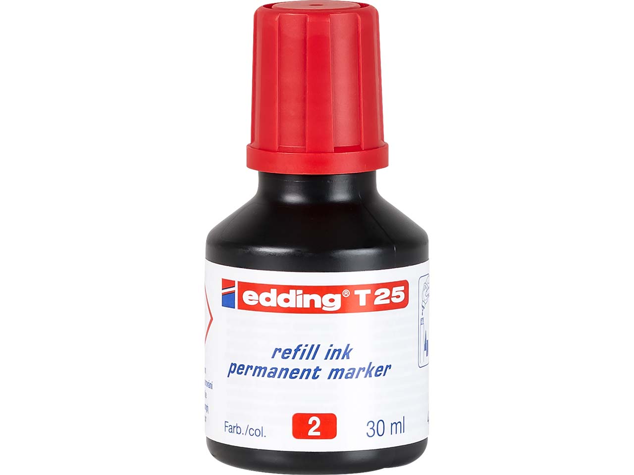 edding Nachfülltinte "T25" für Permanentmarker, rot