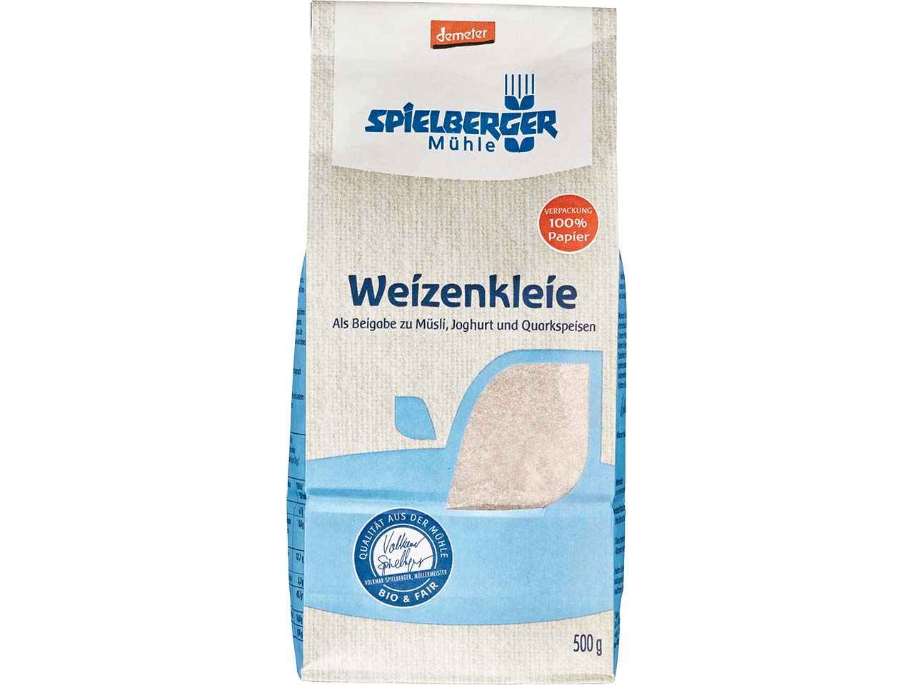 Spielberger Mühle Bio-Weizenkleie, 500 g