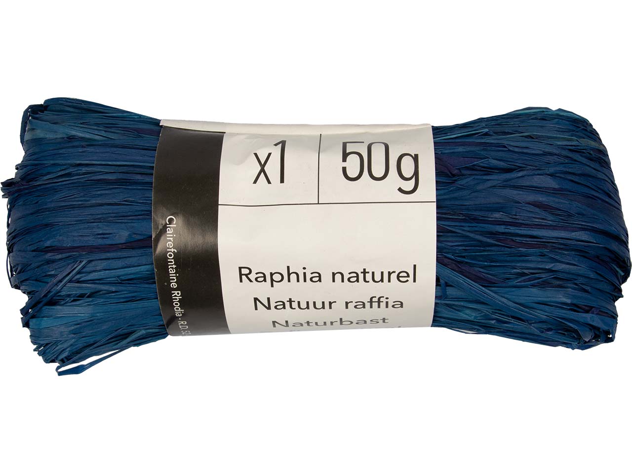 Geschenkbänder aus Bast 75 x 100 cm, 50 g, blau