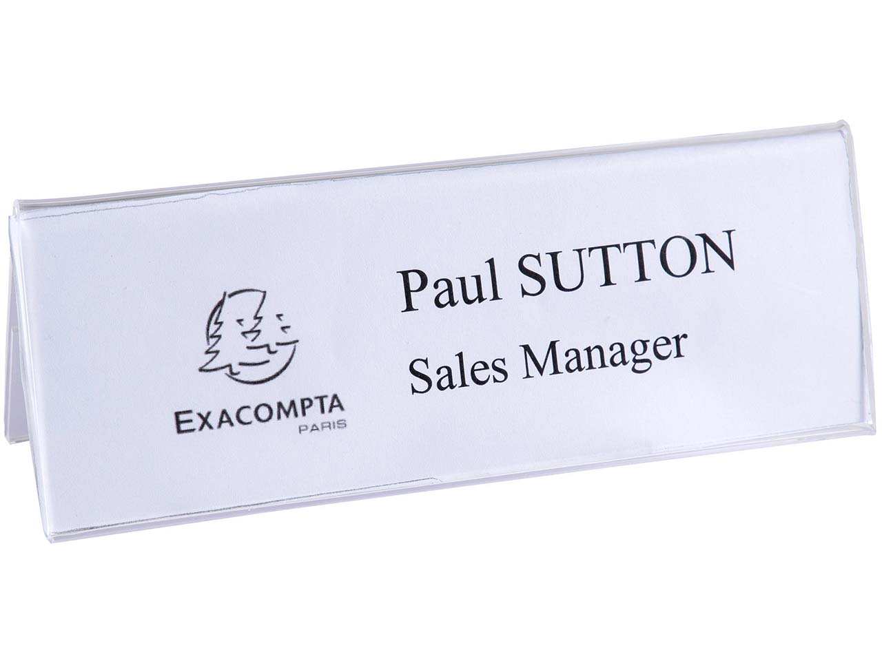 5er Pack Exacompta Tischnamensschilder "Exacryl" horizontal, aus PMMA, DIN A5 quer 5er Pack Exacompta Tischnamensschilder "Exacryl" horizontal, aus PMMA, DIN A5 quer