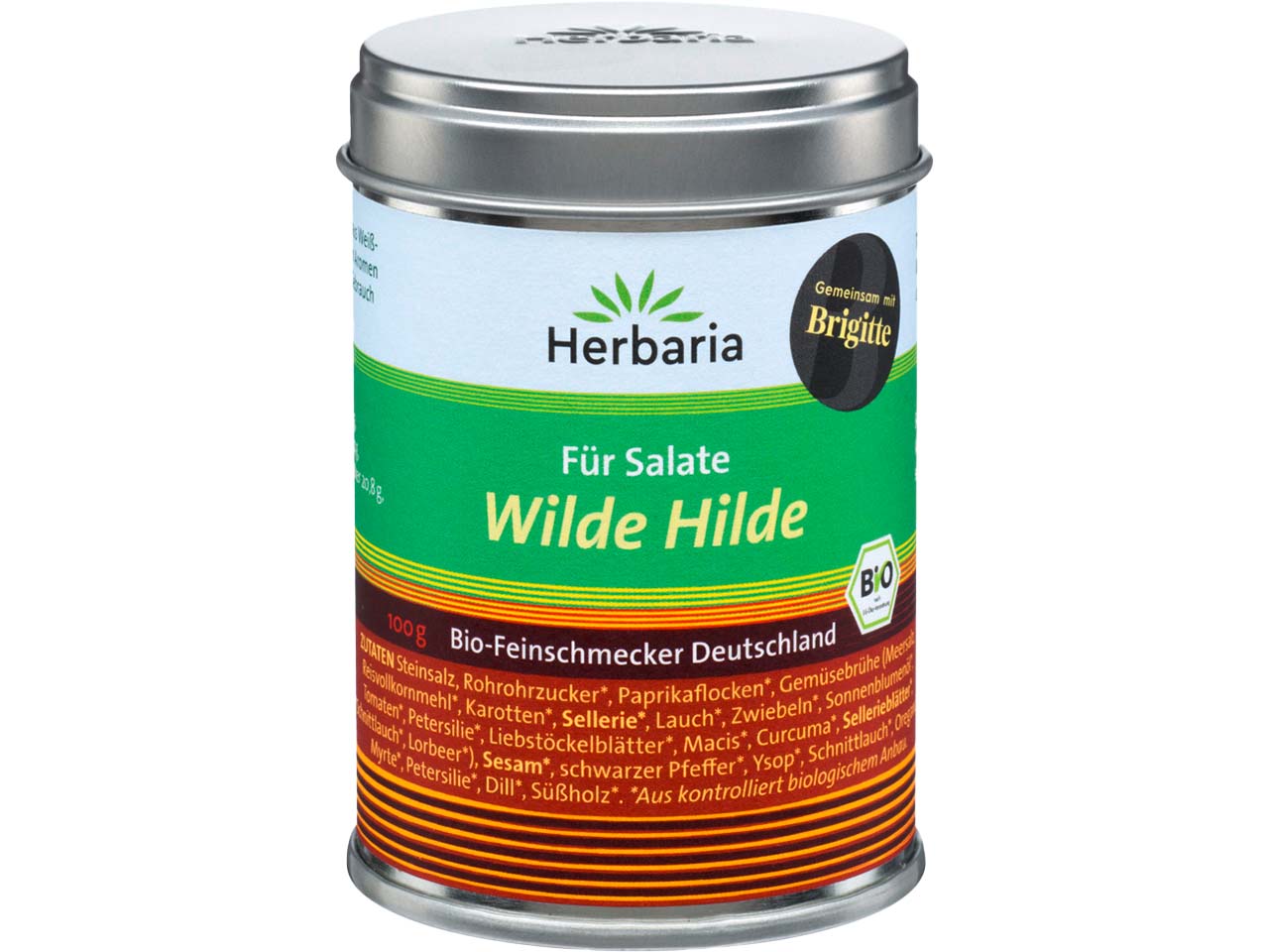 Herbaria Bio-Gewürzsalz "Wilde Hilde" für Salate, 100 g