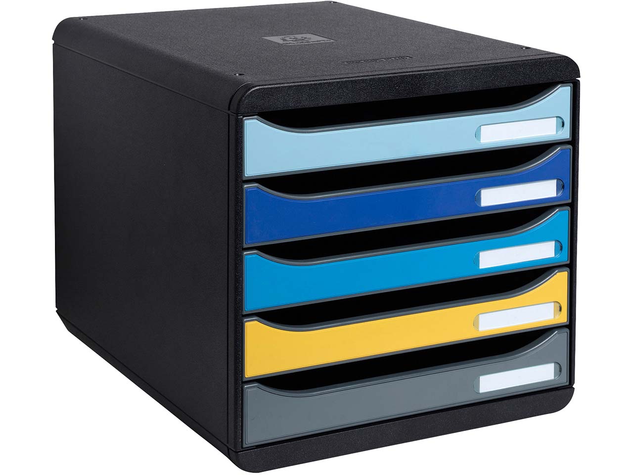 Exacompta Schubladenbox 'BEE BLUE Big-Box Plus' mit 5 Schubfächern,aus Recyclingkunststoff