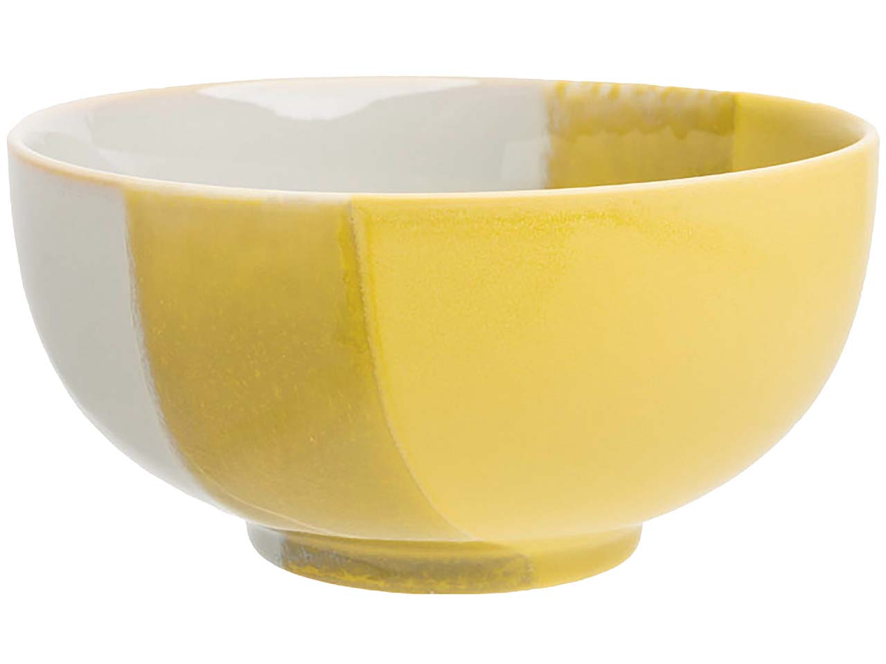 tranquillo Schüssel "INDUSTRIAL" aus Steingut Ø 17,3 cm, yellow