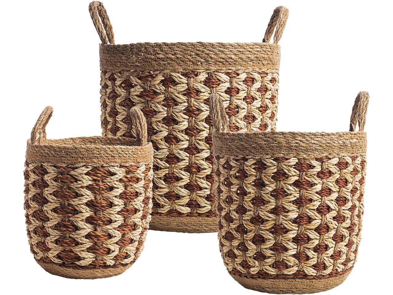 tranquillo 3er-Set Aufbewahrungskörbe "SEAWEED", einfarbig