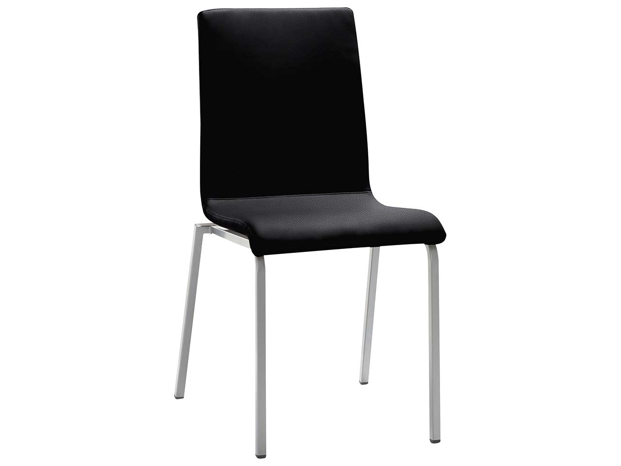 Esszimmerstuhl "LIFE" 100 % Polyester, schwarz