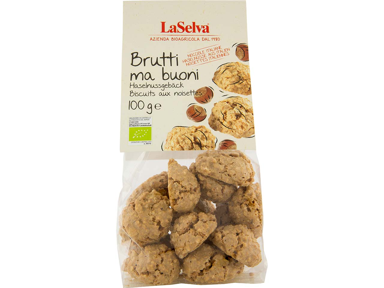 LaSelva Bio-Haselnussgebäck "Brutti ma buoni nocciole", 100 g
