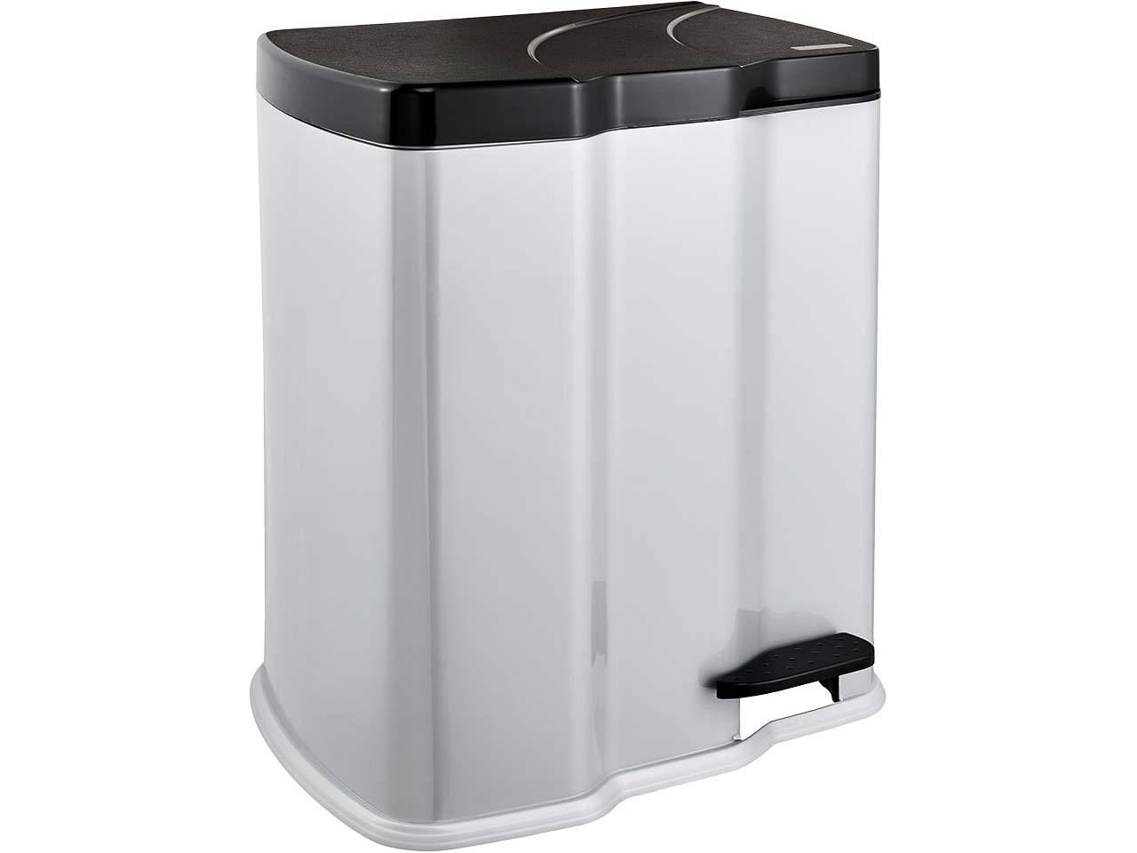 keeeper Abfall-Treteimer 'Gunnar' mit 2 Einsätzen, 7 und 15 l, silber