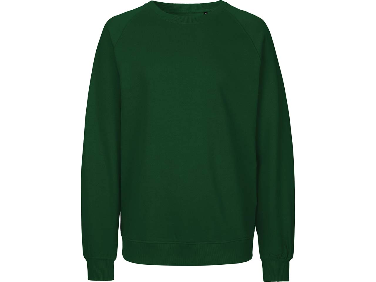 Neutral Bio-Unisex-Sweatshirt mit Rundhalsausschnitt, bottle green, Gr. L