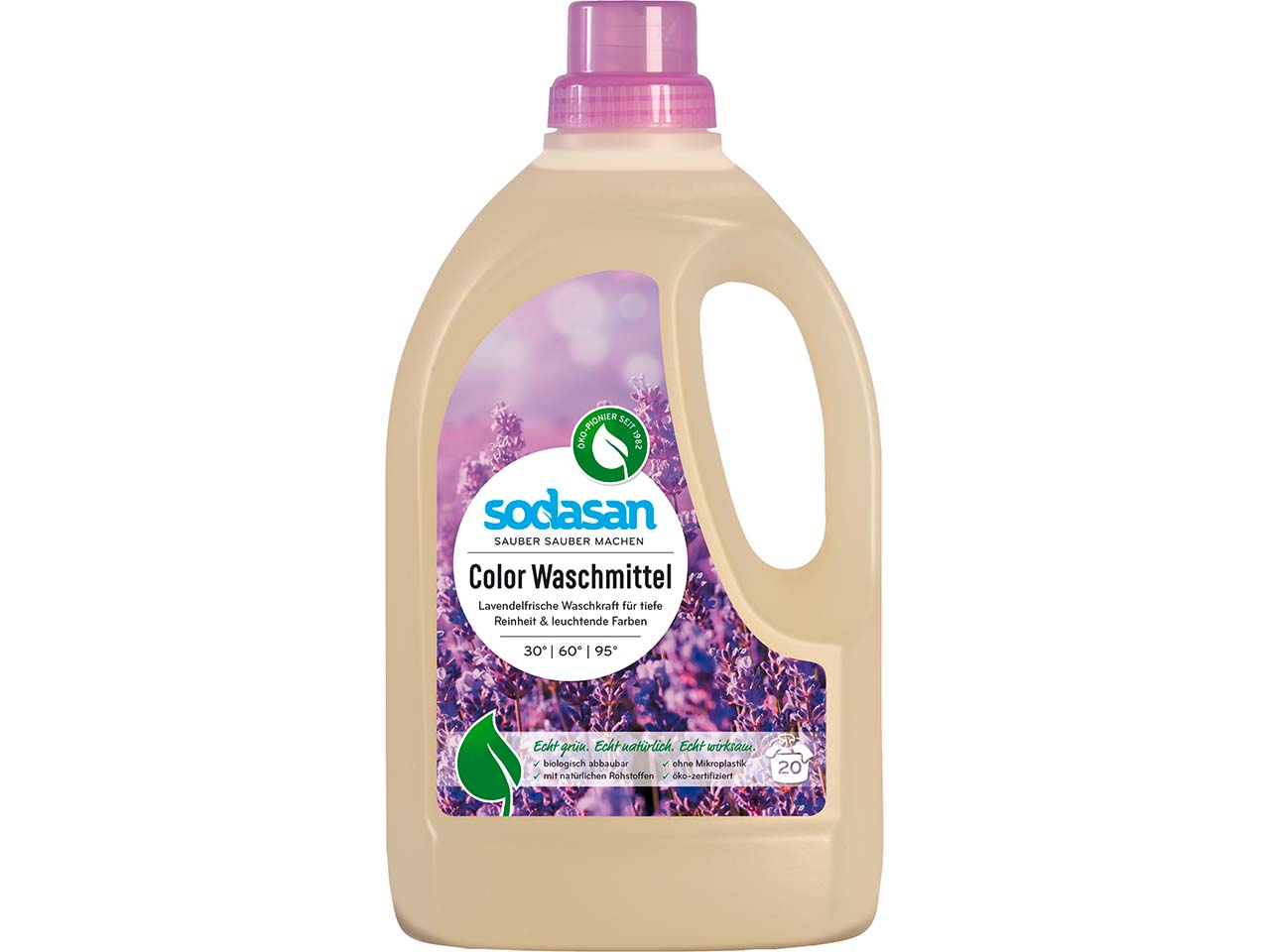 Sodasan Color-Flüssigwaschmittel Lavendel 1,5 l
