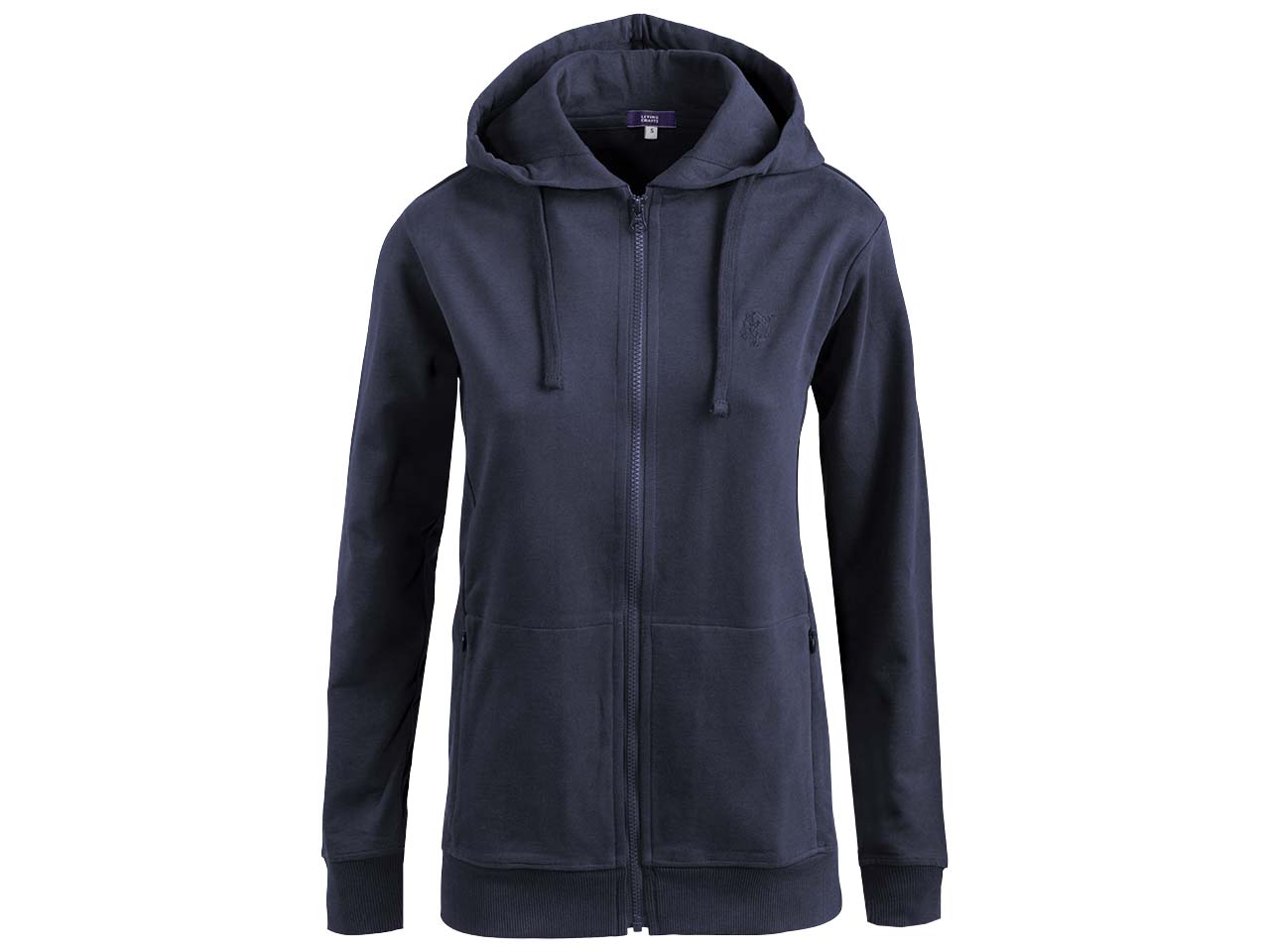 Living Crafts Bio-Damen-Kapuzenjacke "Lamina" navy, Gr. M