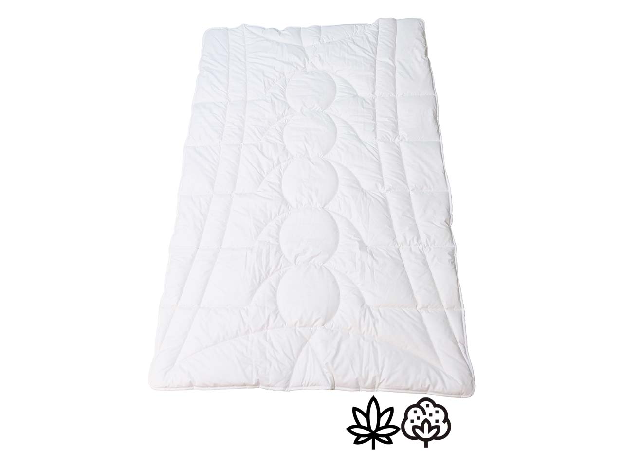 Steppdecke "Kontur Leicht" 200 x 220 cm, mit Baumwoll-/Hanffüllung 1.320 g