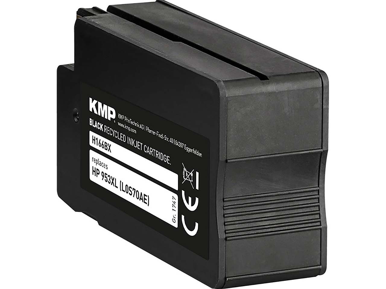 KMP Tintenpatrone ersetzt HP Nr. 953XLBK schwarz