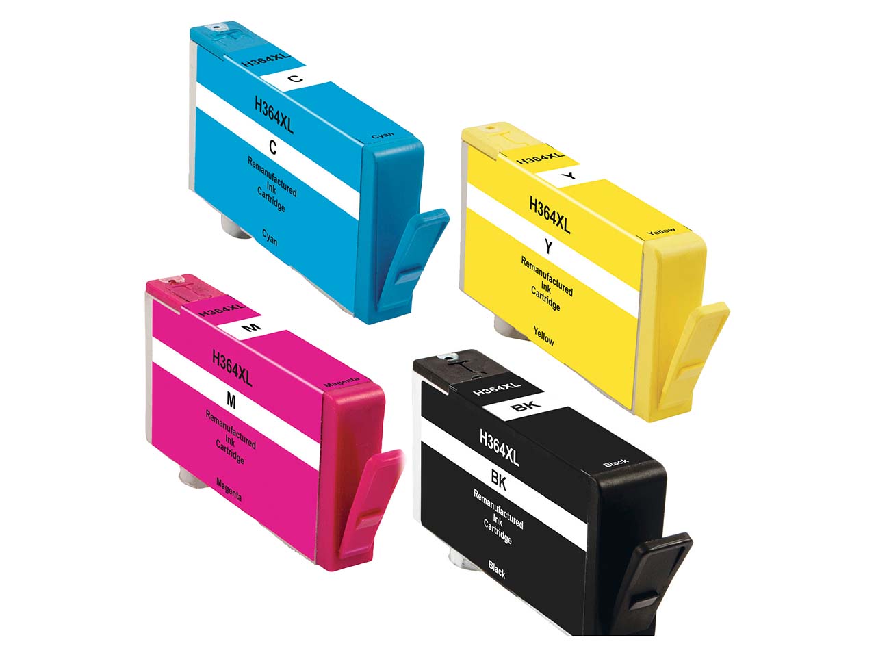 memo 4er Set Tintenpatronen ersetzt hp N9J74AE, Nr. 364XL schwarz, cyan, magenta, gelb