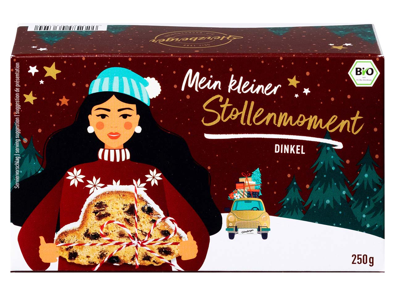 Herzberger Bio-Mini-Dinkelstollen, 250 g