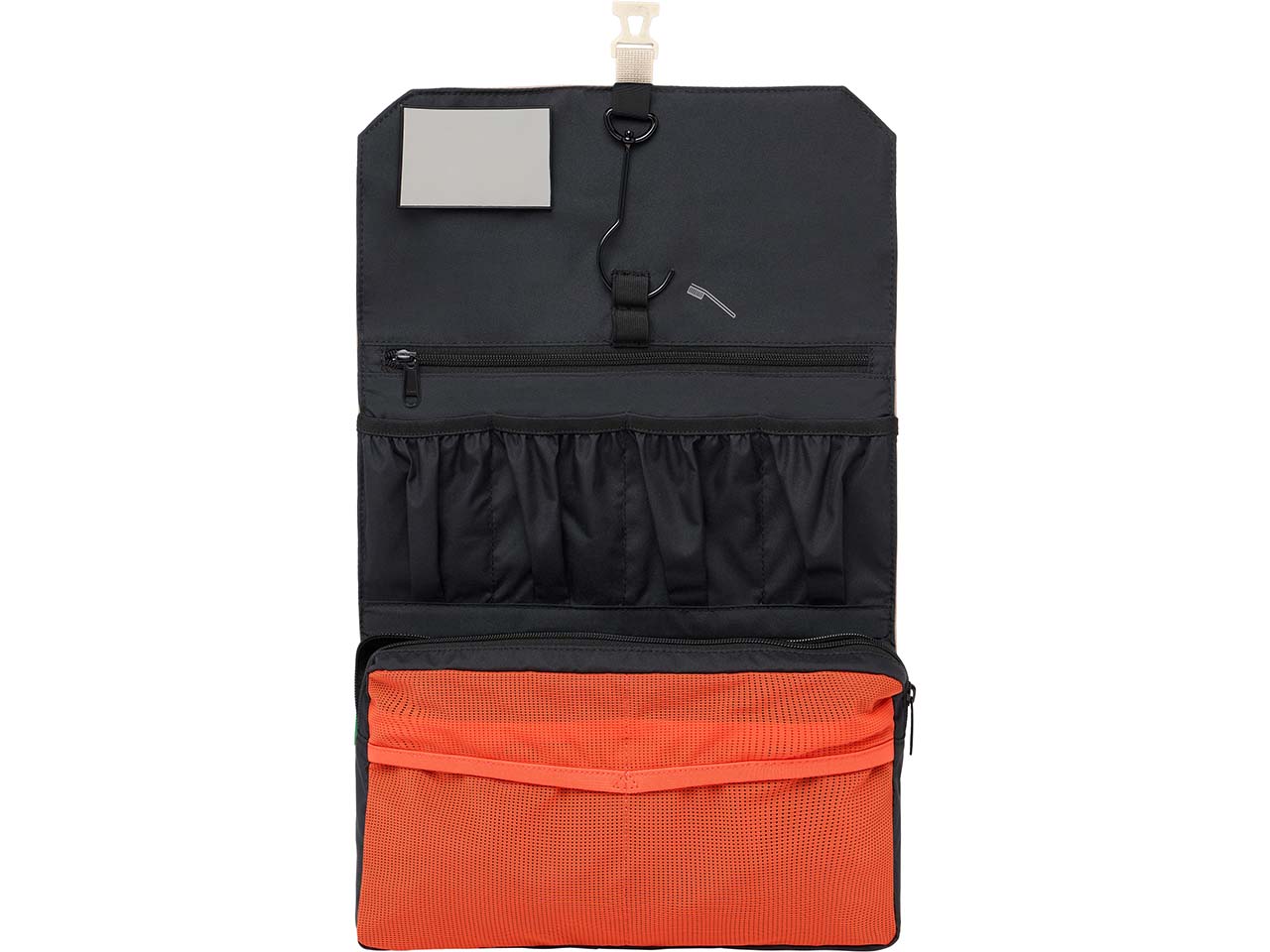 VAUDE Kulturbeutel "Socotra" zum Wickeln und Aufhängen, linen