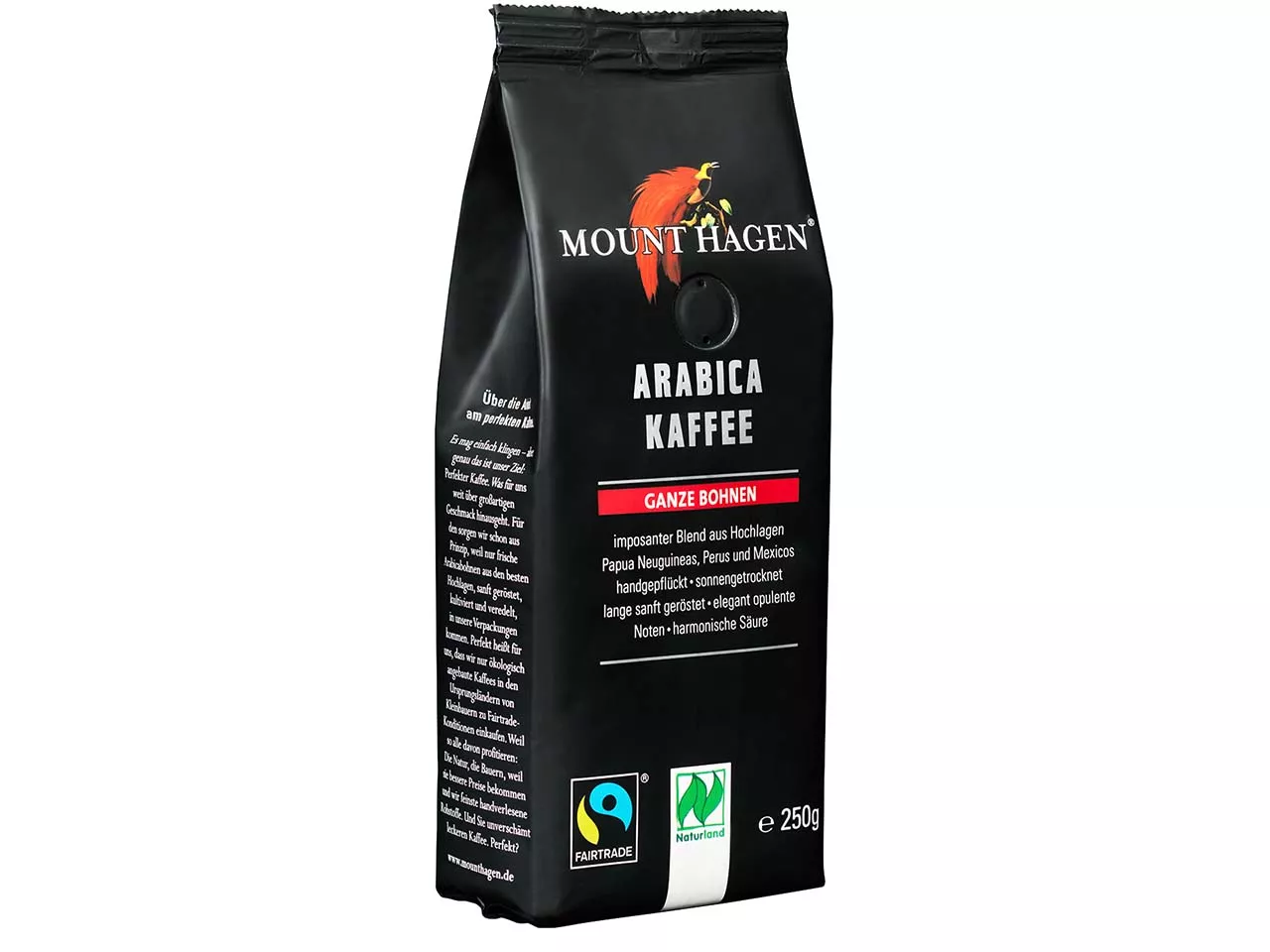 Mount Hagen Bio-Kaffee Arabica, ganze Bohnen, 250 g