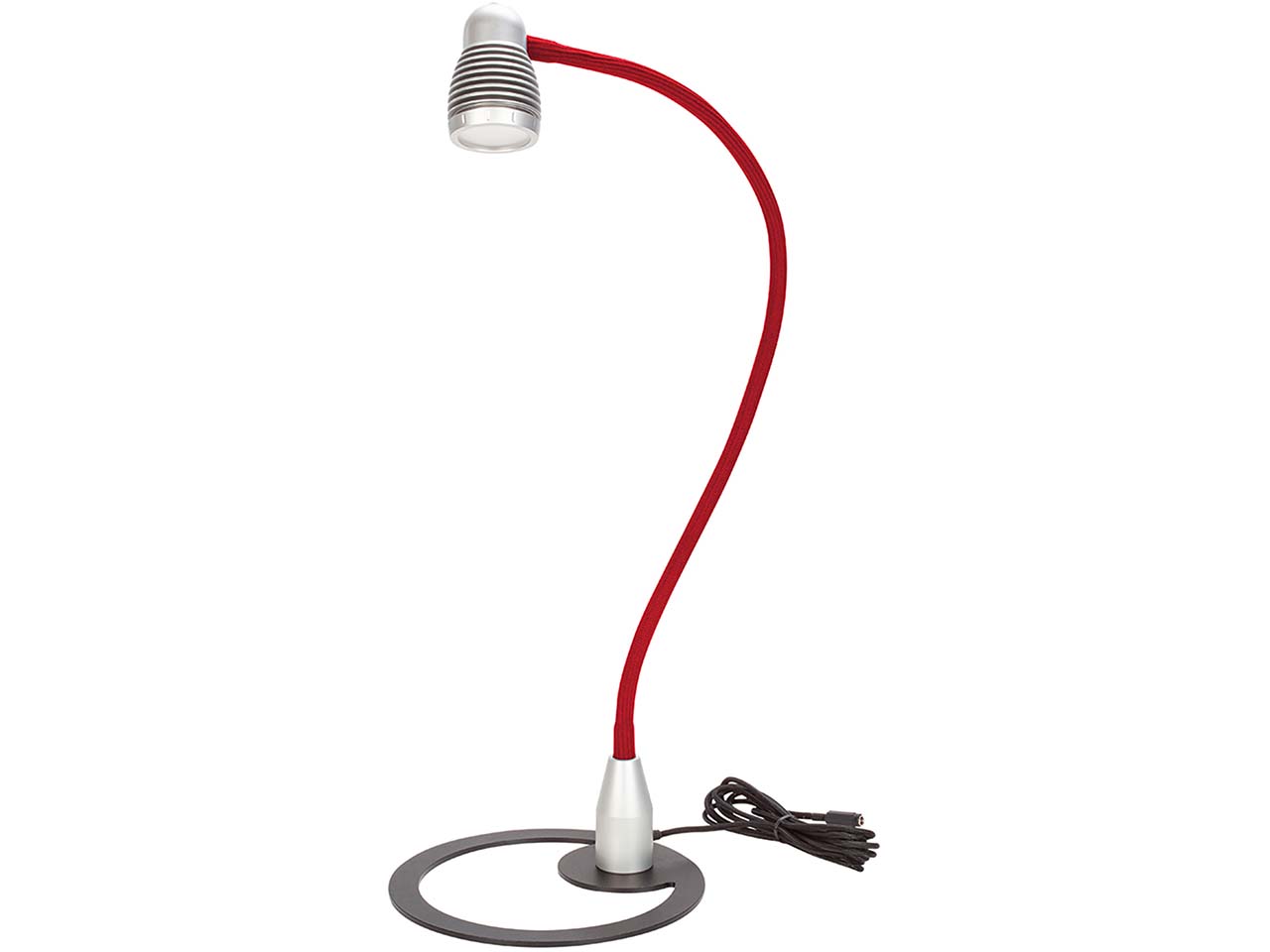 Bauer & Böcker LED-Tischleuchte "Satellite" bordeaux/silver