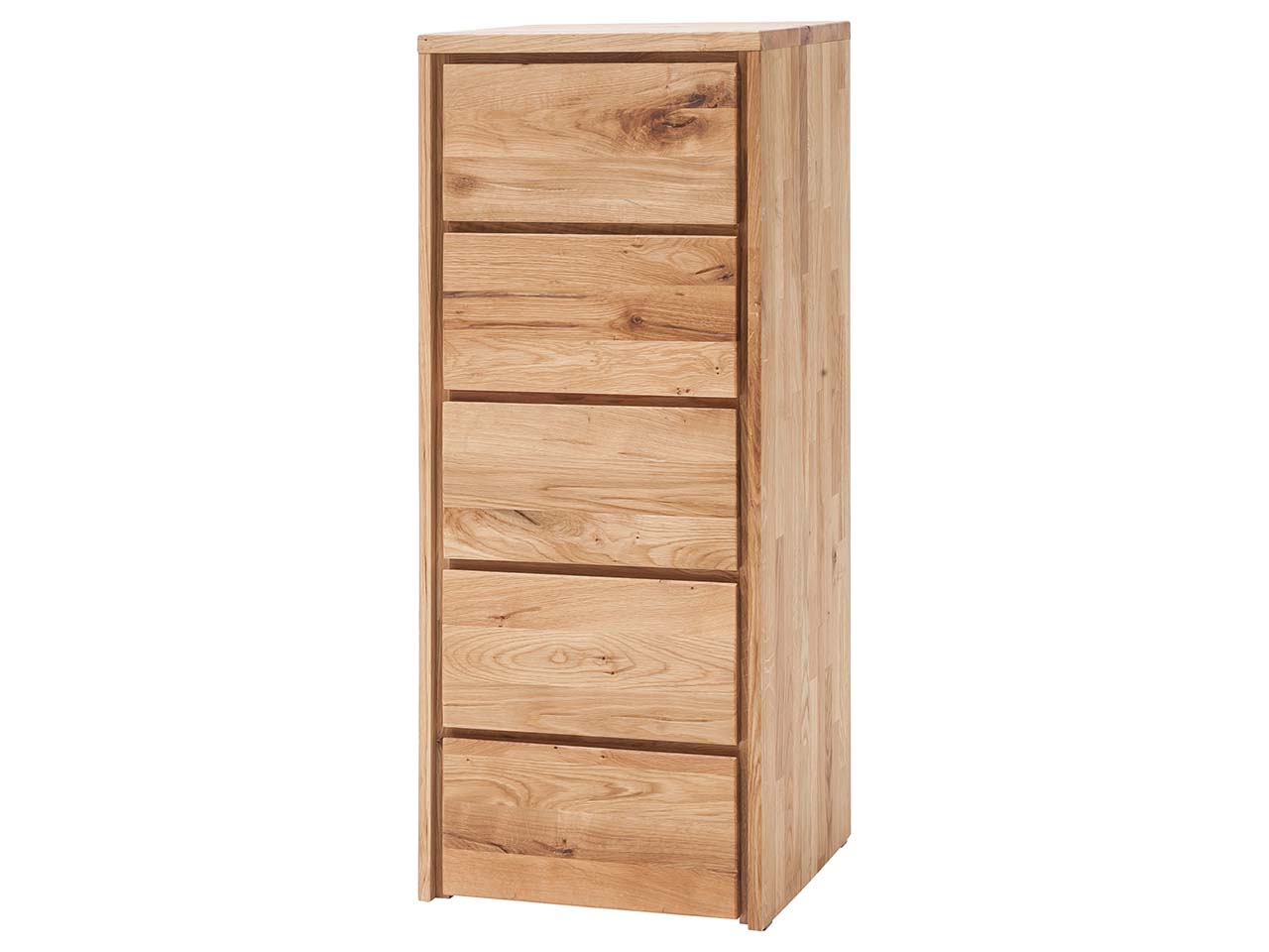 Kommode "Rödvig" aus Wildeiche, mit 5 Schubladen, B 47 x T 42 x H 113 cm