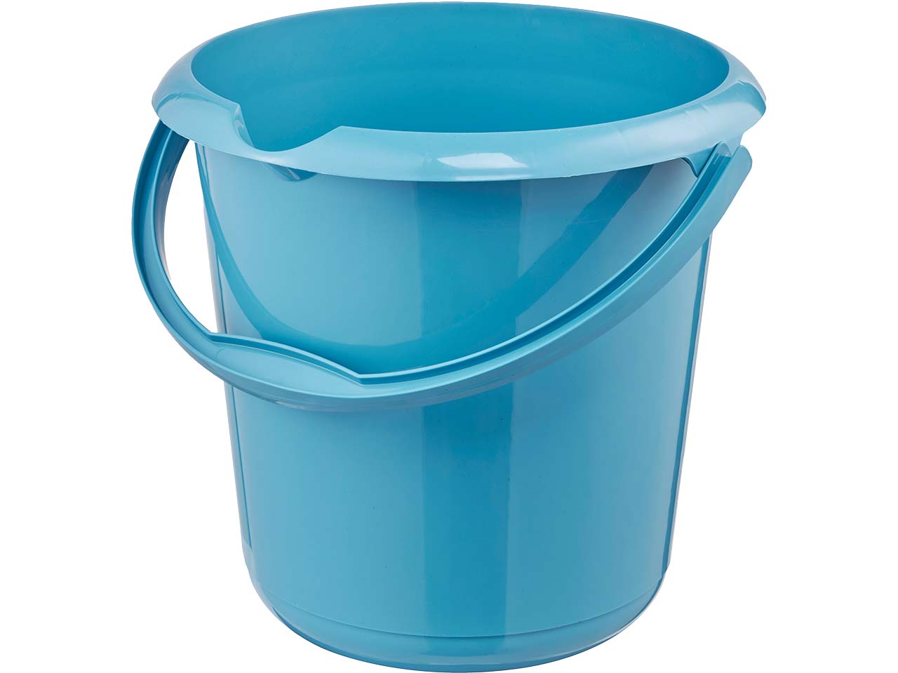 keeeper Eimer "Mika Eco Line" mit Ausguss, Skala und Griff, Ø 30 cm, 10 l, blau