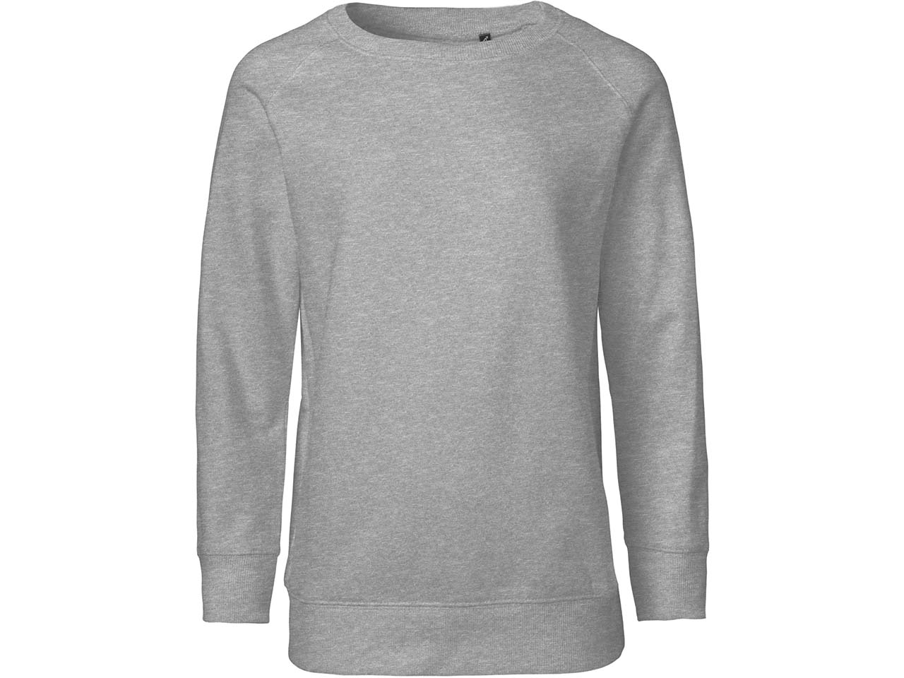Neutral Bio-Kinder-Sweatshirt mit weich gebürsteter Innenseite, sport grey, Gr. 128/134