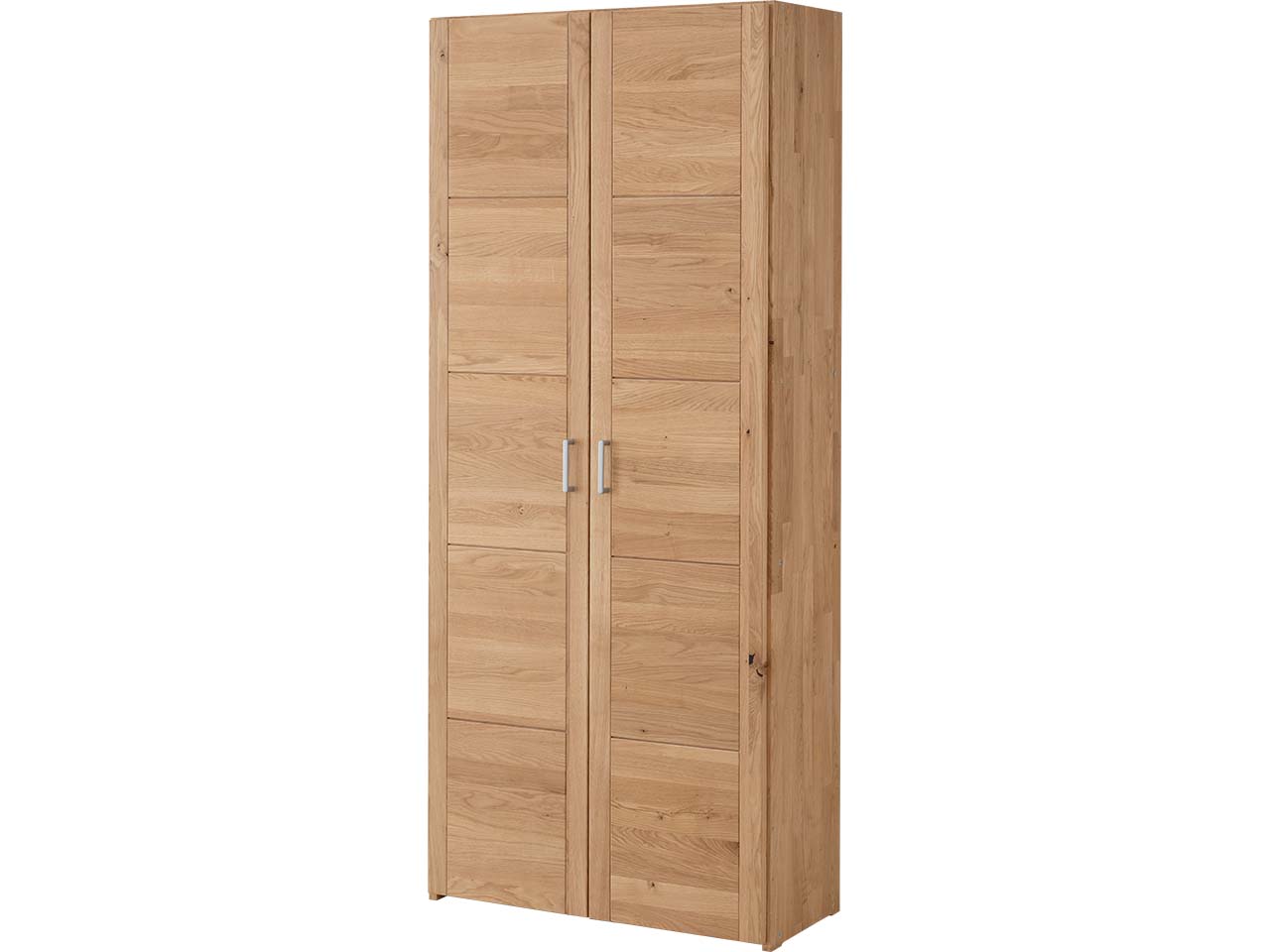Schrank "buxing selet" mit 2 langen Türen B 80 x T 33 x H 185,5 cm Rahmenfront, Wildeiche