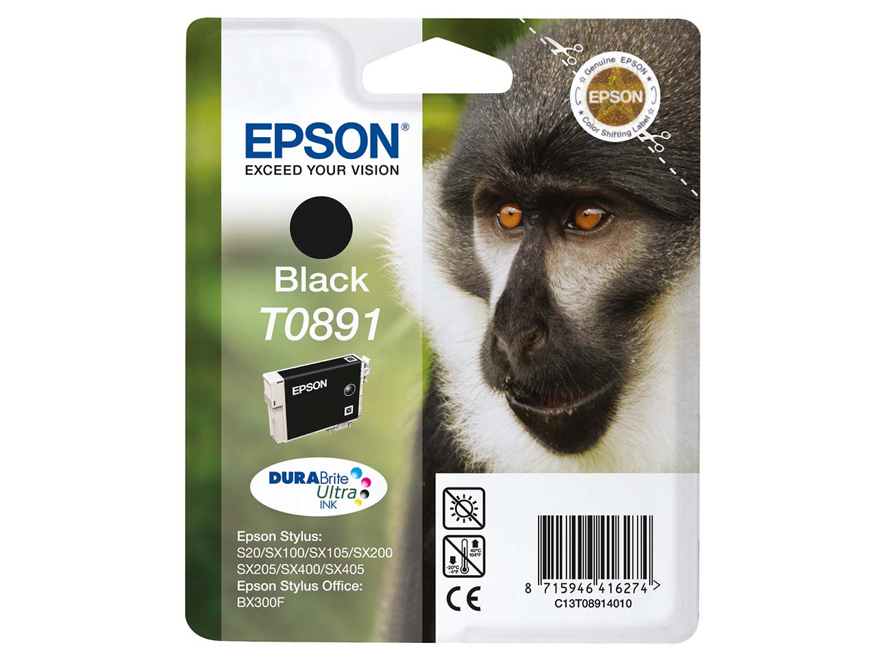 Epson Tintenpatrone T0891 schwarz