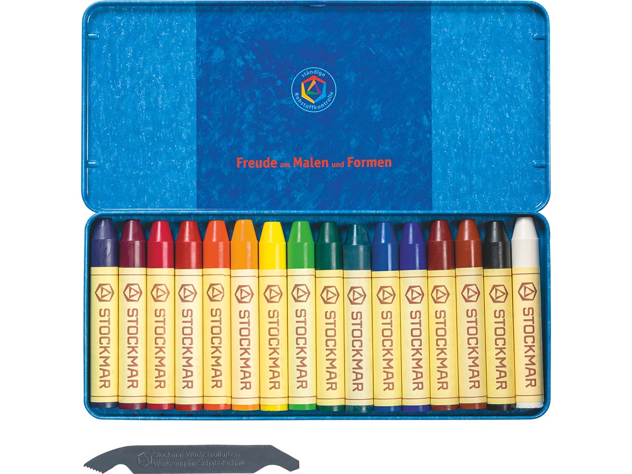 STOCKMAR Wachsmalstifte mit reinem Bienenwachs, 16 Stk.